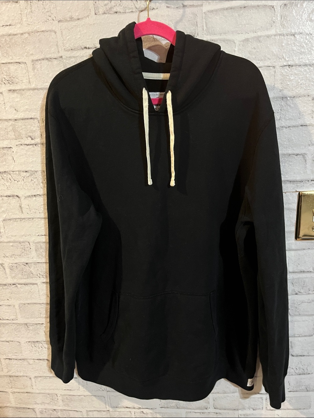 Reigning Champ black terry hoodie